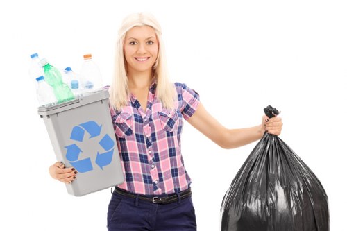 Different types of waste bins for recycling in Muswell Hill